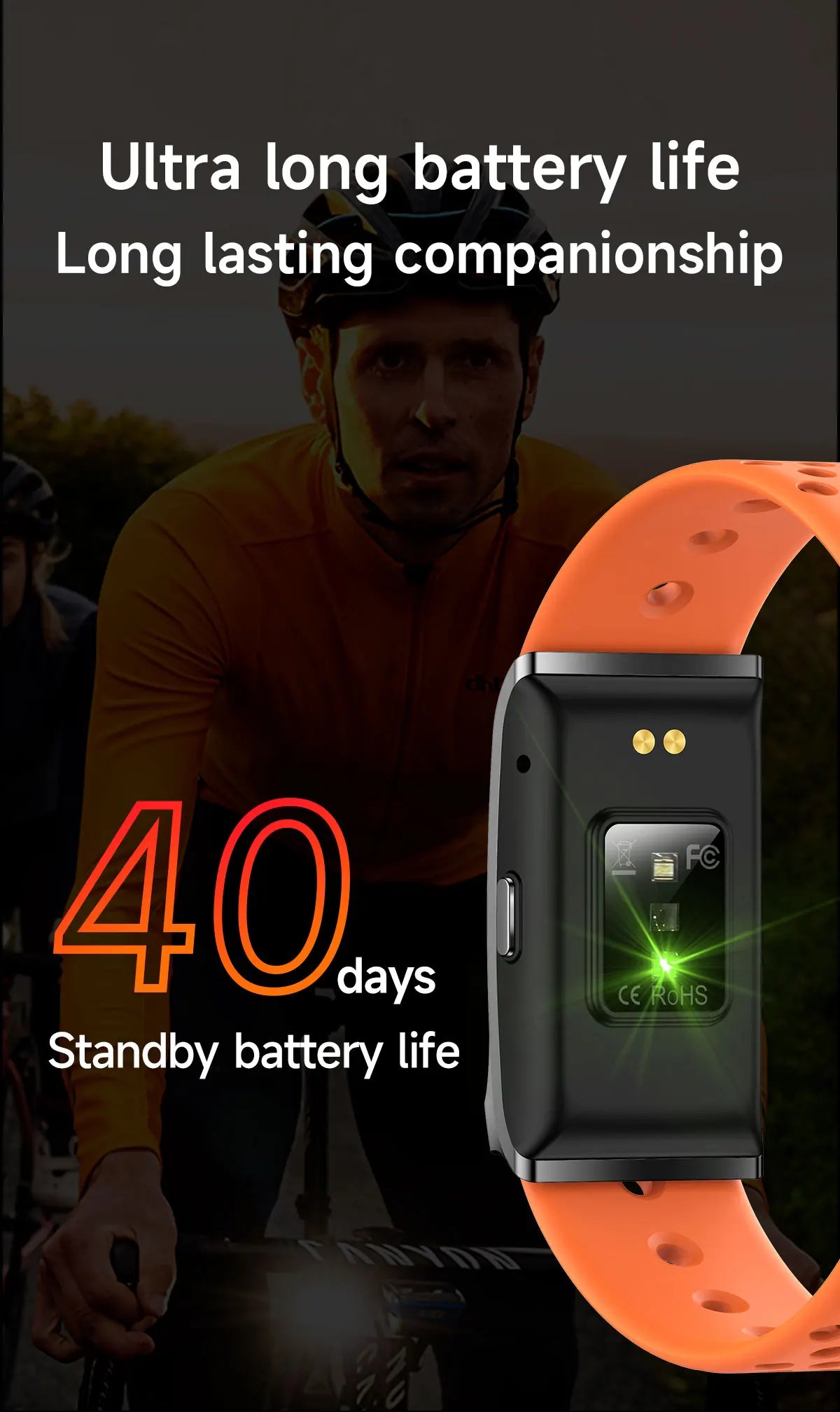 LIGE No Screen Smart Watch Men's Sports Outdoors Fitness Heart Rate Monitor 1ATM Waterproof New Smartwatch For Andrio IOS 2025