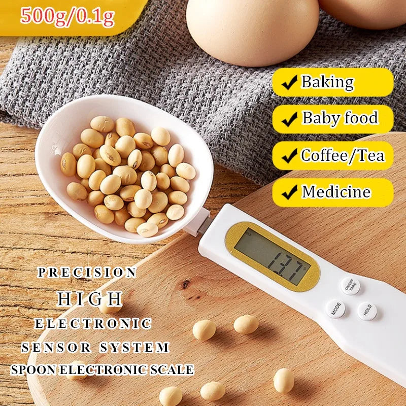 Digital Spoon Scale – Mini Electronic Kitchen Measuring Spoon for Precise Cooking & Baking