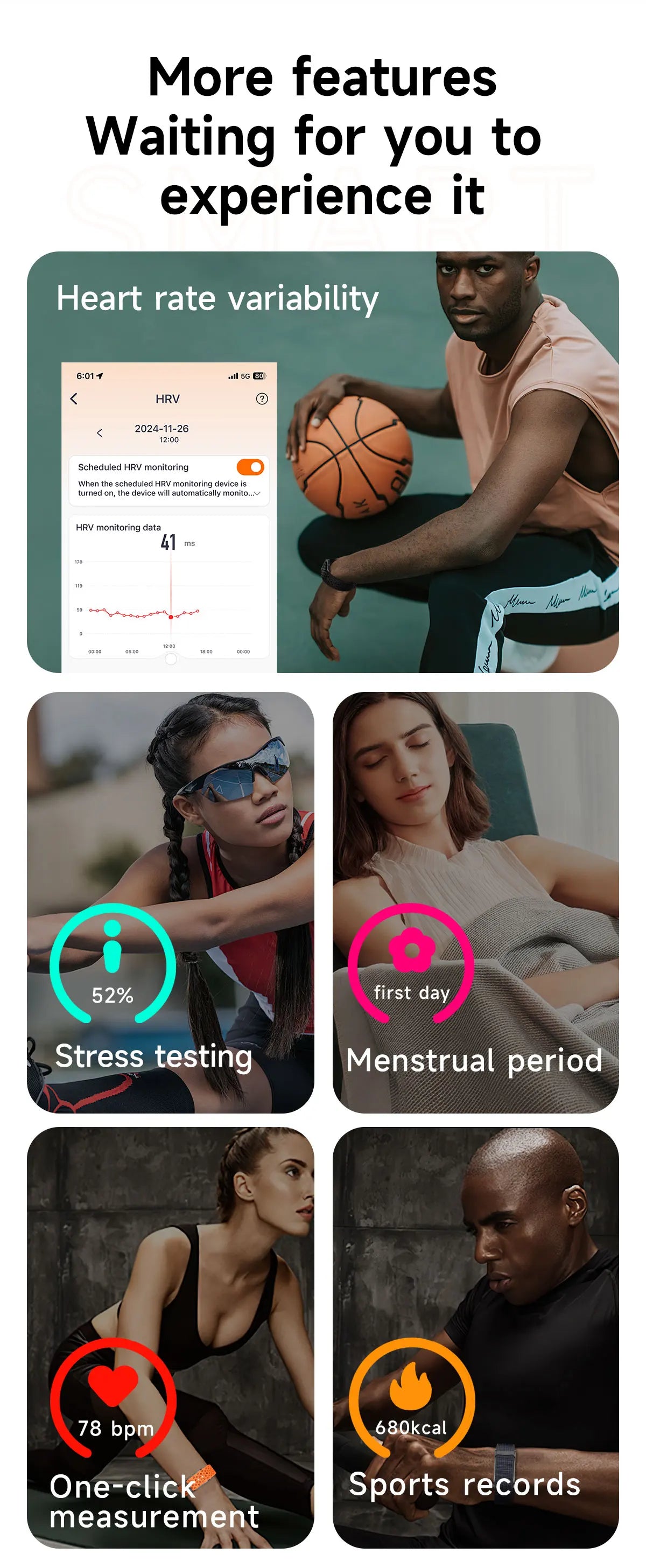 LIGE No Screen Smart Watch Men's Sports Outdoors Fitness Heart Rate Monitor 1ATM Waterproof New Smartwatch For Andrio IOS 2025