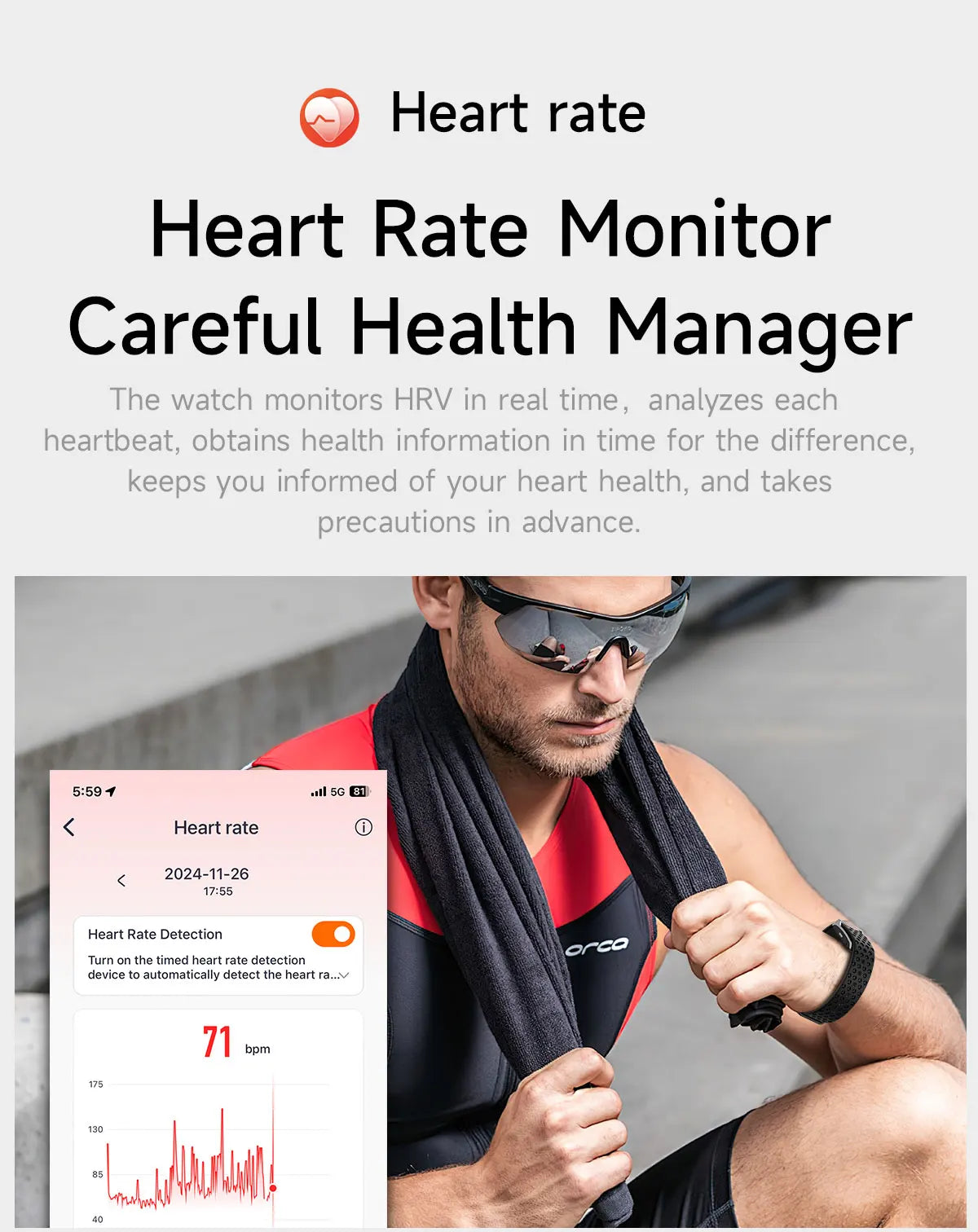 LIGE No Screen Smart Watch Men's Sports Outdoors Fitness Heart Rate Monitor 1ATM Waterproof New Smartwatch For Andrio IOS 2025