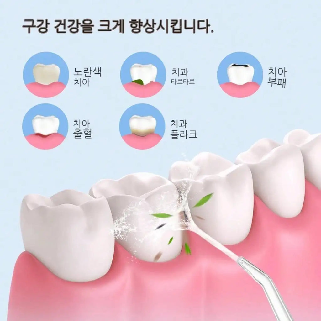 AXH Electric Water Flosser with Intelligent Pressure Control & 360° Rotating Nozzle